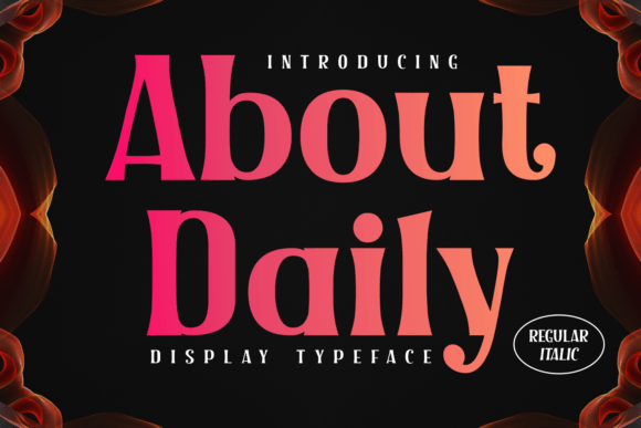 About Daily: A Refined Serif Font for Thoughtful Editorial Design