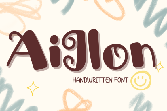 Aiglon Handwritten Display Font for Crafters
