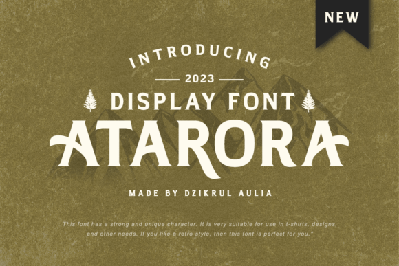 Atarora Font: Vintage Display Typeface for Bold Campaign Identity