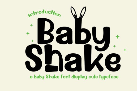 Baby Shake: A Cute and Expressive Display Font for Editorial Charm