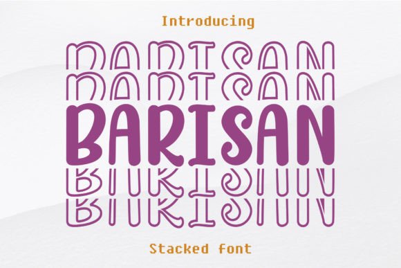 Barisan Font: A Fun Display Font for Stylish Branding