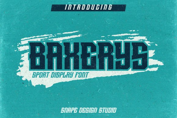 Baxerys Font: Bold Display Typeface for Sport-Inspired Branding