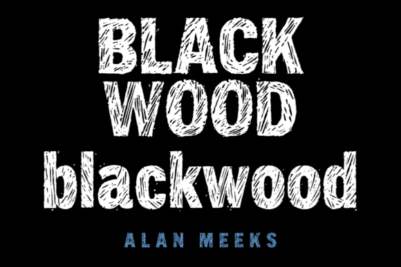 Blackwood Font: A Woodgrain Display Typeface for Handmade Brands