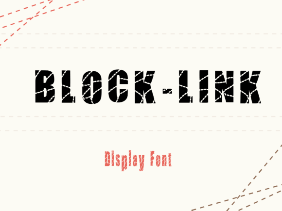 Block-link Display Font for Bold Branding