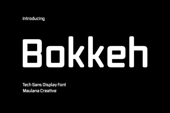 Bokkeh: A Futuristic Display Font for Editorial Identity
