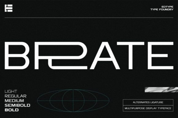 Brate: A Stylish Modern Font for Bold Brand Identity