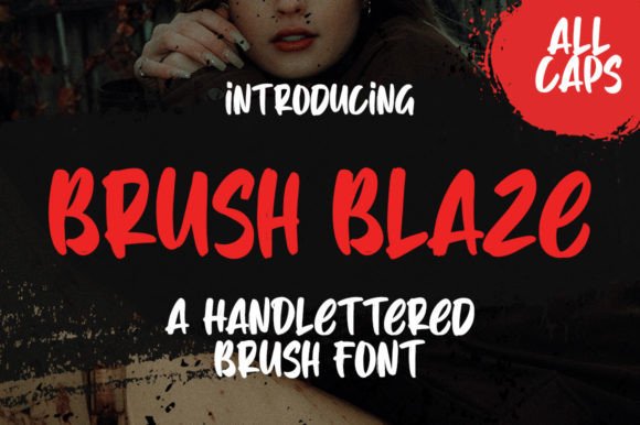 Brush Blaze: A Hand-Scraped Display Font for Digital Branding