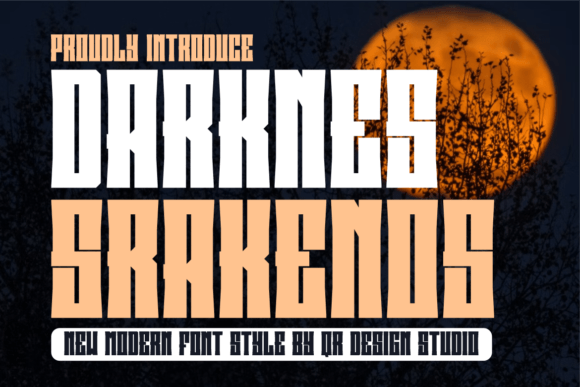Darknes Srakenos: A Modern Display Font for Bold Brand Identity