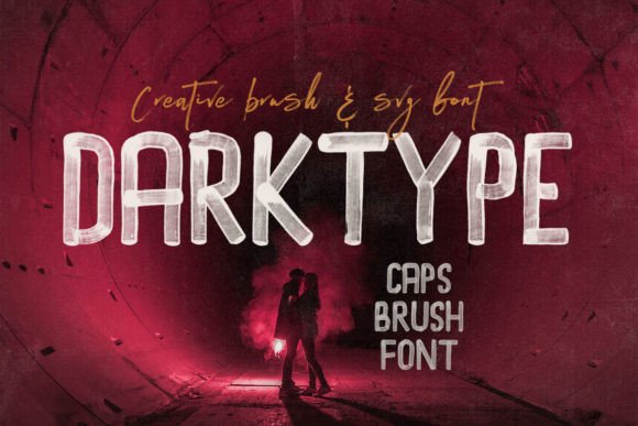 Darktype: A Modern Brush Script Font for Small Business Branding