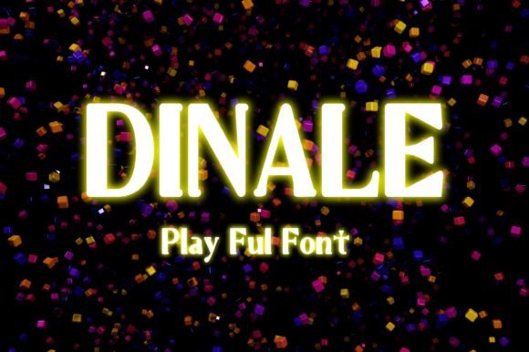 Dinale Display Font for Creative Projects
