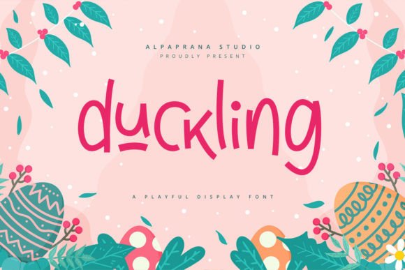 Duckling Playful Display Font for Crafters & Makers
