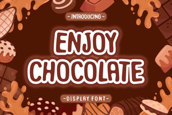 Enjoy Chocolate Font for Handmade Labels & Elegant Printables