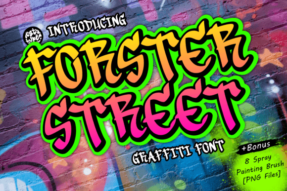 Forster Street – Edgy Graffiti Display Font for Web Design