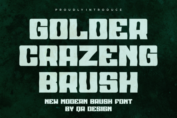 Golder Crazeng Brush: A Bold Sans Display Font for Editorial Impact