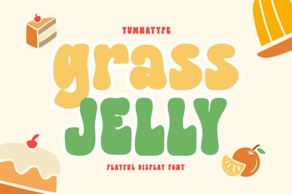 Grass Jelly: A Firm, Prominent Display Font for Creative Brands