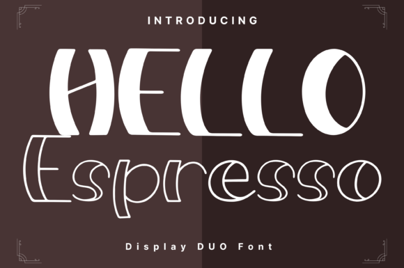 Hello Espresso Style: Whimsical Display Font Review