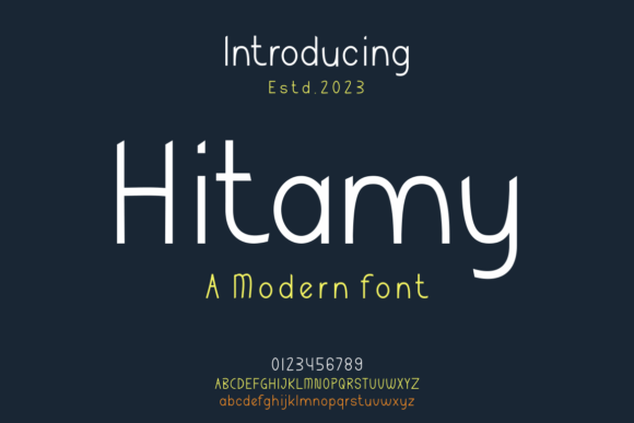 Hitamy: A Bold, Authentic Display Font for Modern Branding