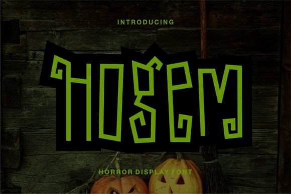 Hogem: A Spooky Display Font for Memorable Branding