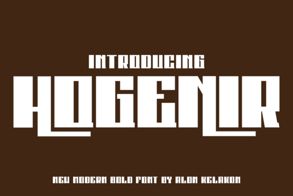 Hogenir Display Font for Bold Editorial Headlines
