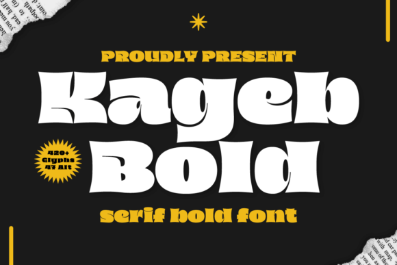 Kageb Bold: A Confident Display Font for Editorial Design