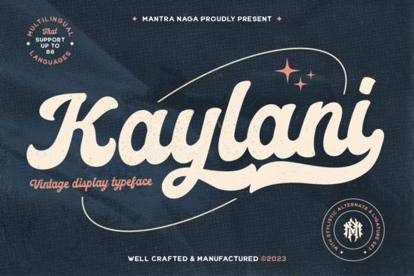 Kaylani Display Font for Elegant Handmade Branding