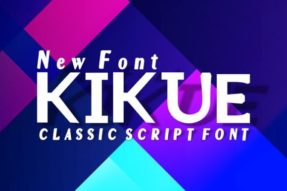 Kikue Display Font for Handmade Creators