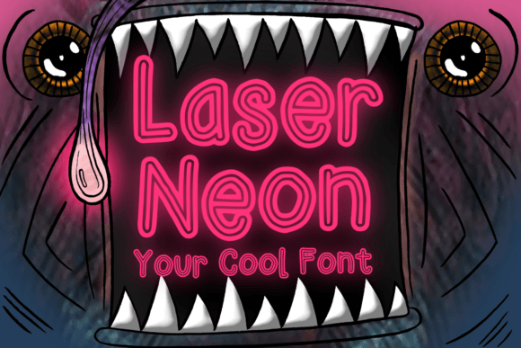 Laser Neon: A Casual Display Font That Elevates Brand Materials