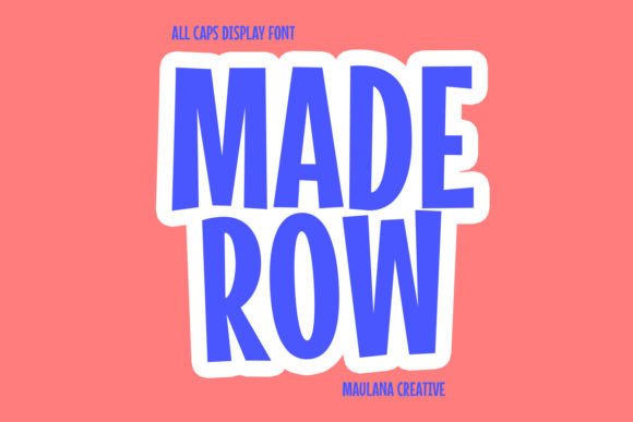 Maderow: A Commanding All-Caps Display Font for Editorial Impact