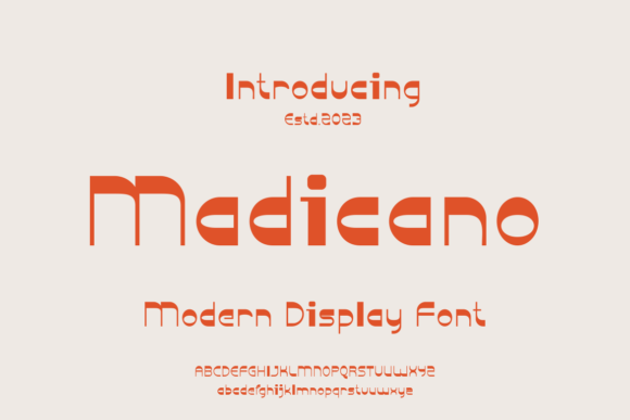 Madicano: A Bold Display Font for Editorial Design