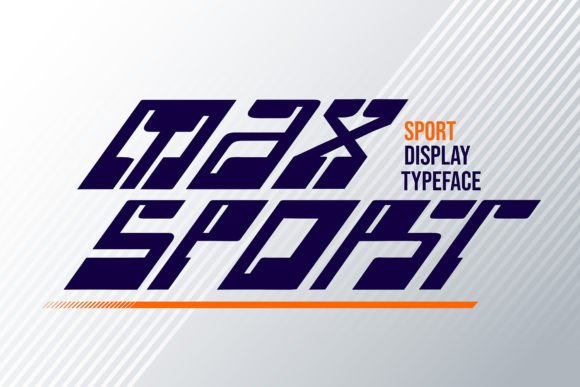 Max Sport Display Font for Bold, Sporty Designs