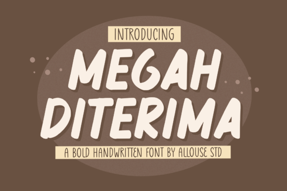 Megah Diterima Display Font for Small Business Branding