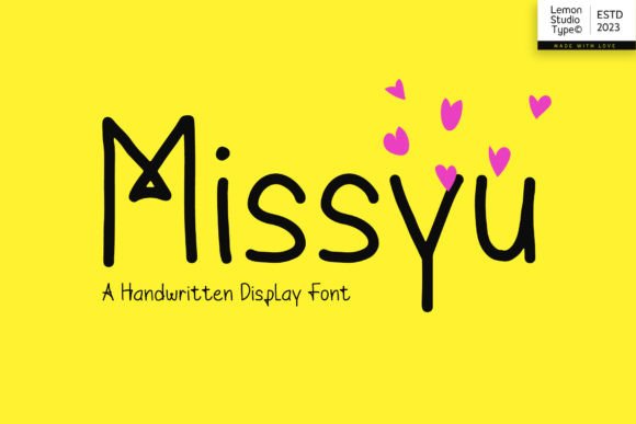 Missyu Display Font for Modern Brand Identity