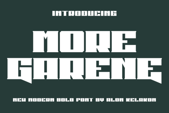 More Garene Display Font for Bold Branding Projects