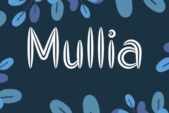 Mullia Font: A Cute & Friendly Display Typeface for Crafters