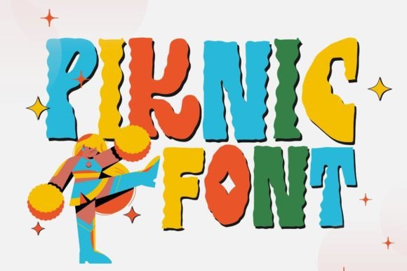 Piknic Hand Painted Typeface for Display Fonts