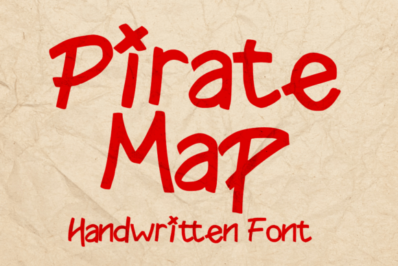 Pirate Map: A Fun Pirate-Themed Display Font for Branding