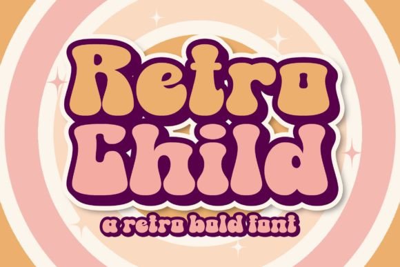 Retro Child Display Font for Bold Handmade Branding