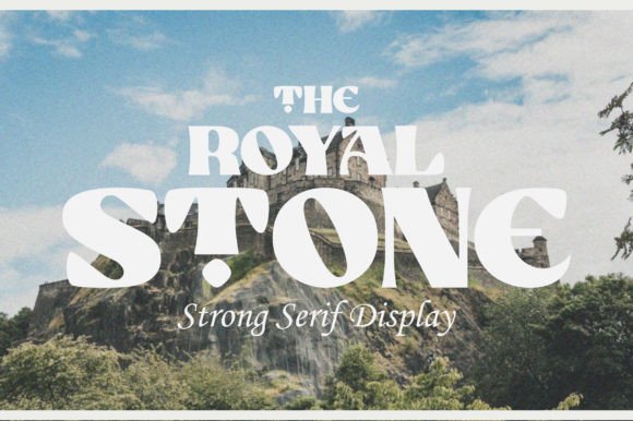 Royal Stone Retro Display Font for Handmade Sellers