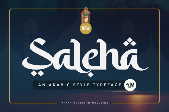 Saleha: An Arabic-Styled Display Typeface for Editorial Design