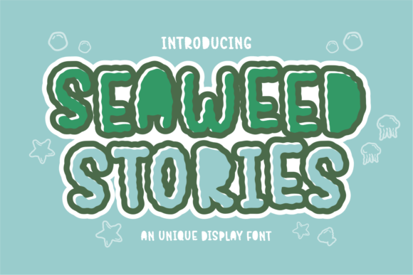 Seaweed Stories Font for Bold, Modern Display Designs