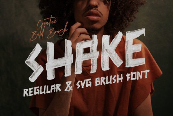 Shake Brush Font for Bold Campaign Headlines