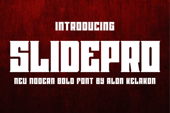Slidepro Font: A Display Font That Commands Attention