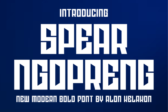 Spear Ngopreng: A Chunky Display Font for Editorial Impact
