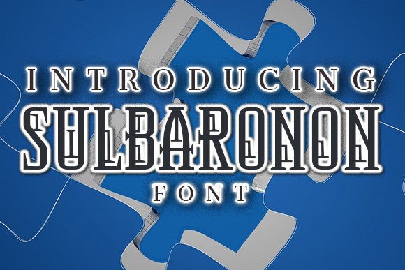 Sulbaronon: Cheerful Futuristic Display Typeface