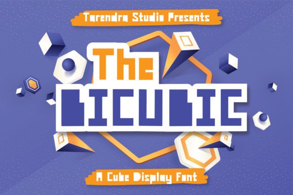 The Bicubic: A Bold, Boxed Display Font for Modern Branding
