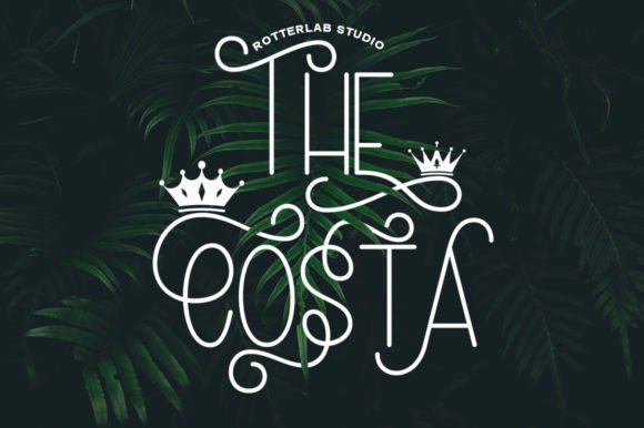 The Costa: A Tall, Modern Handwritten Display Font