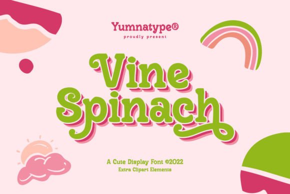 Vine Spinach: A Playful Display Font with Bold Personality