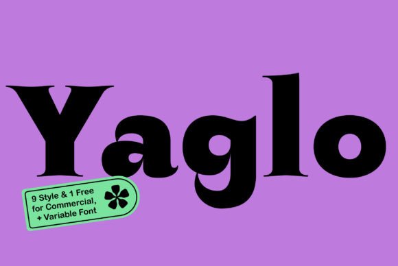 Yaglo: A Dynamic Display Font for Editorial Calm
